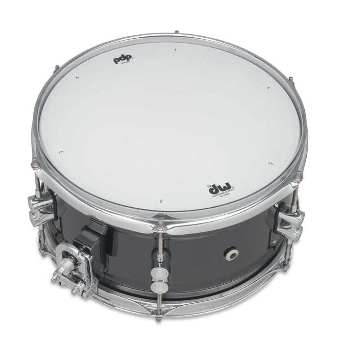 Pacific Drums Black Nickel over Steel with Chrome Hardware Snare Drum 6x12in PDP