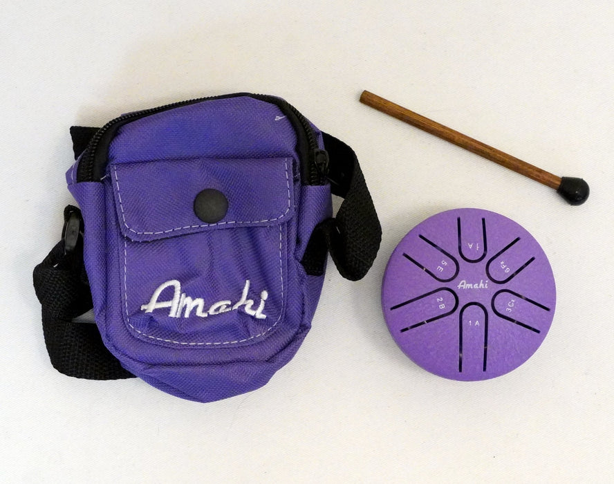 Amahi 3po STEEL TONGUE DRUM, PURPLE