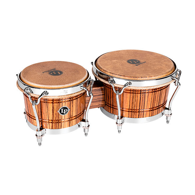 Bongos Latin Percussion Édition Limitée 60ième anniversaire John "Dandy" Rodriguez - bois Zebrano