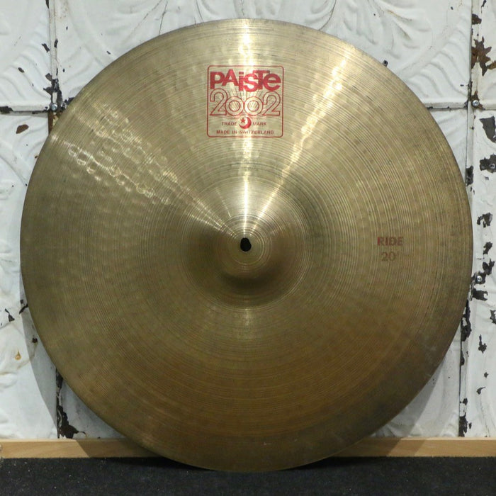 Used Paiste 2002 20" Ride Cymbal (2332g) - verdigris, keyhole