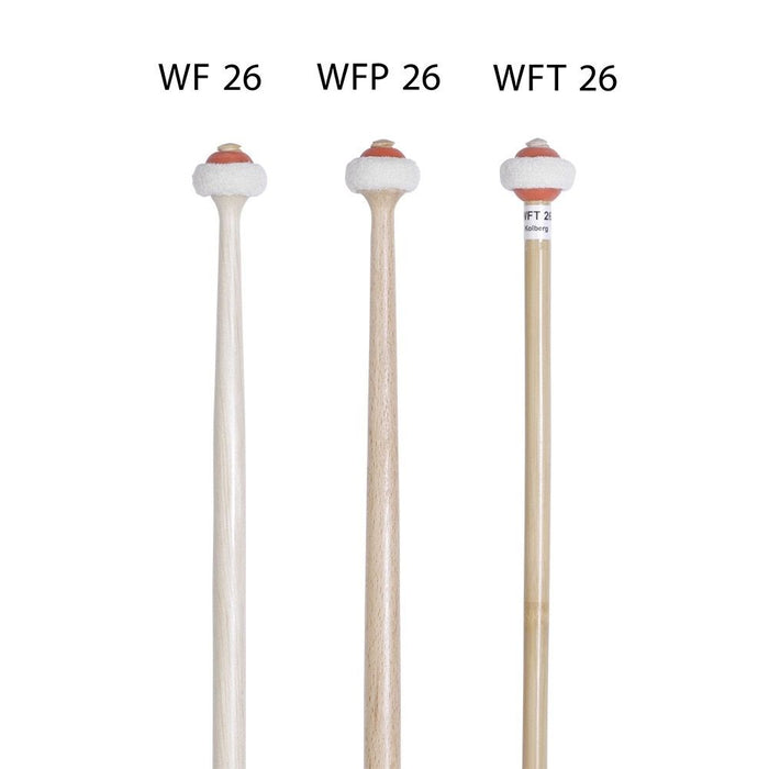 Kolberg WFT26 Viennese flannel timpani mallets - tonkin shaft