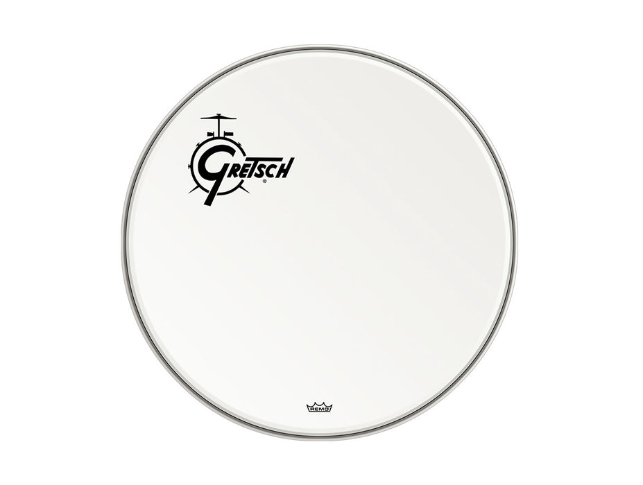 Peau Gretsch Bass Drum Head Offset Logo 22po