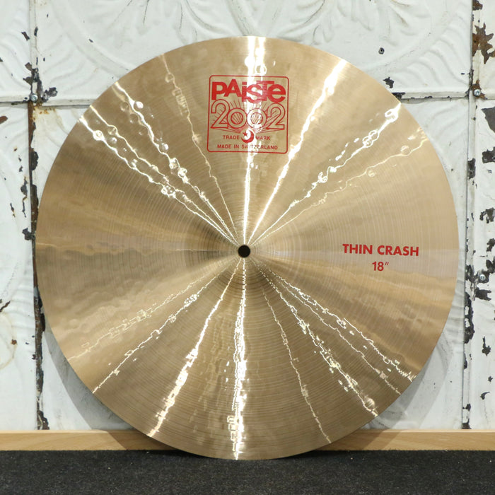 Used Paiste 2002 Thin Crash Cymbal 18in (1322g)