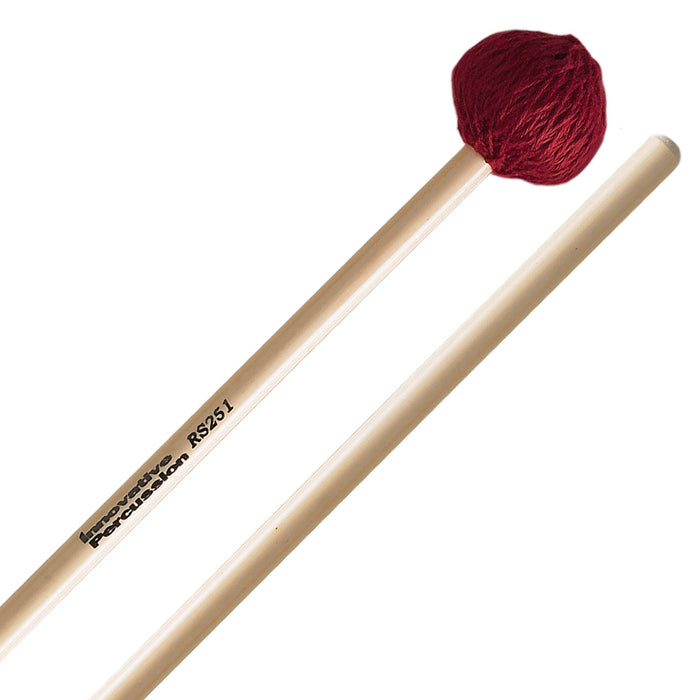 Baguettes de vibraphone Innovative Percussion Medium RS251 - cordon vin - rotin