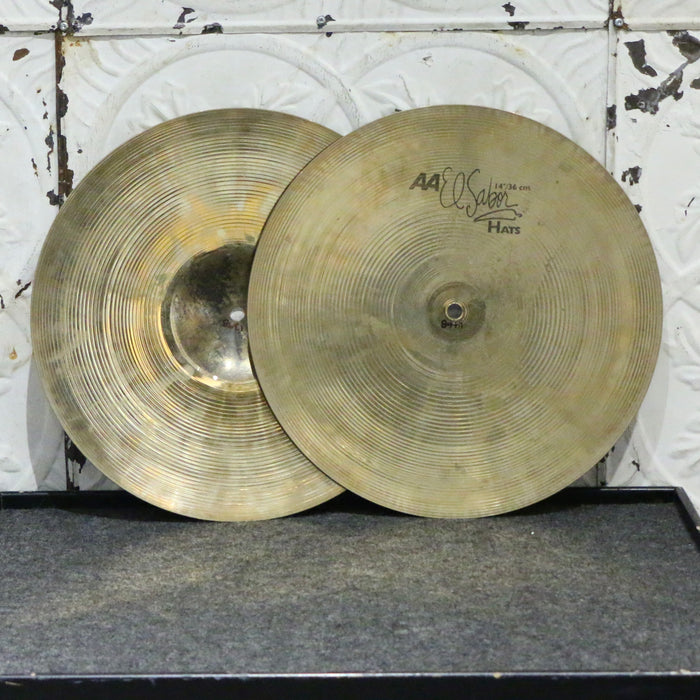 Used Sabian AA El Sabor Hi-hat Cymbals 14in (1398/1468g)