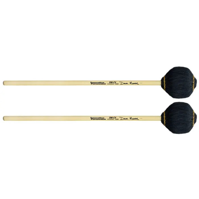 Baguettes de vibraphone Innovative Percussion Dan Moore DM-CV Classic - fil noir - rotin