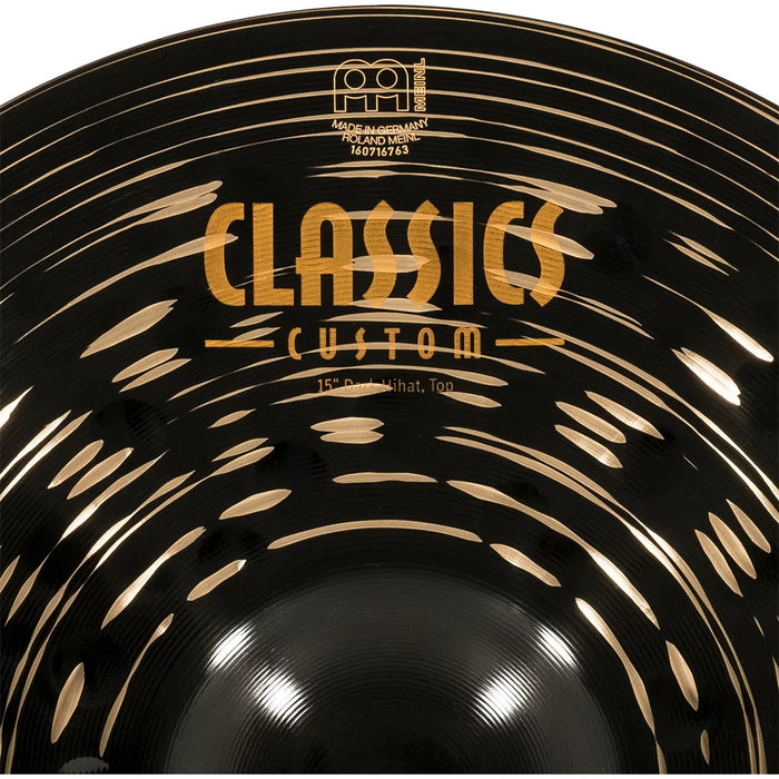 Meinl Classics Custom Dark hi-hat cymbals 15in