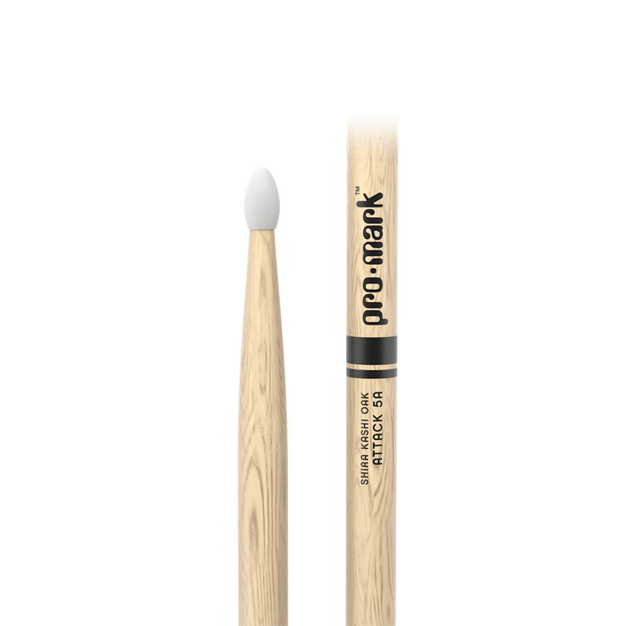 ProMark Attack 5A Drum Sticks - Shira Kashi Oak, nylon