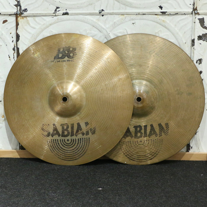 Used Sabian B8 Hi-Hat Cymbals 14in (956/1126g)