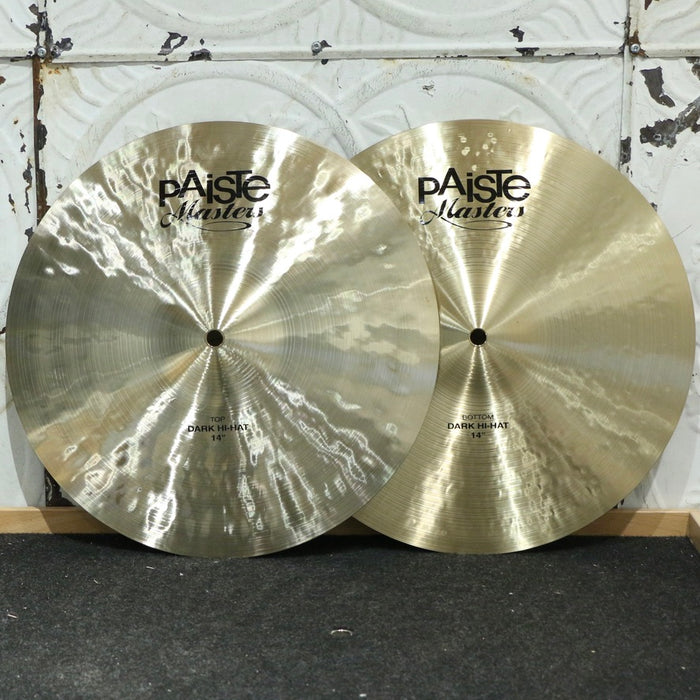Cymbales hi-hat Paiste Masters Dark 14po (778/1126g)