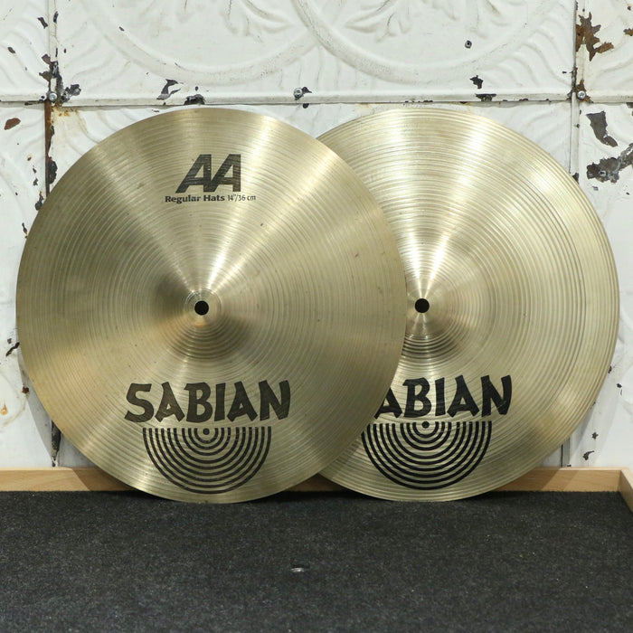 Cymbales hi-hat usagées Sabian AA Regular 14po (988/1444g)