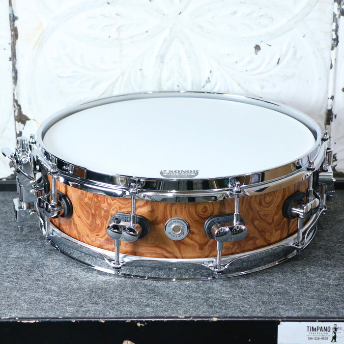 DEMO Sonor SQ2 Medium Maple Snare Drum 14X4.25in - Walnut Roots