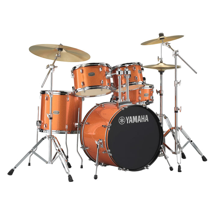 Yamaha RYDEEN 5pc Drum Set - 10 12 14 20 SN w/HW680 - ORANGE GLITTER