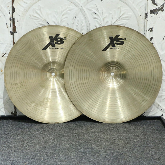 Cymbales hi-hat usagées Sabian XS20 Rock 14po (1312/1412g)