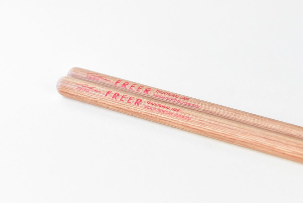 Freer Percussion SMN-TG Concert Sticks Medium Hornwood™ Traditional Grip