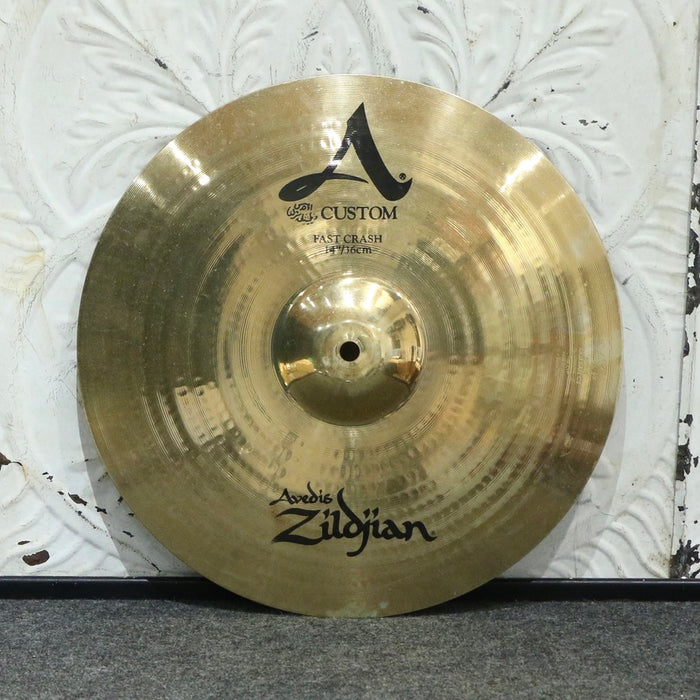 Cymbale crash/hi-hat top usagée Zildjian A Custom Fast 14po (722g)