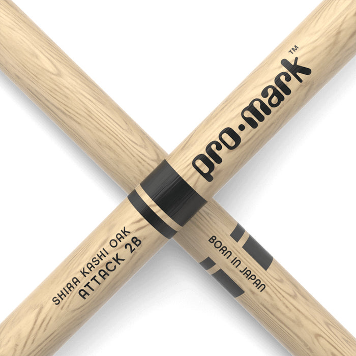 Baguettes de caisse claire ProMark Attack 2B - Shira Kashi Oak