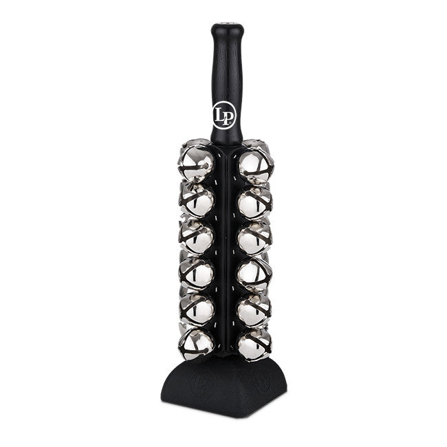 Latin Percussion Deluxe 24 Sleigh bells with base - black