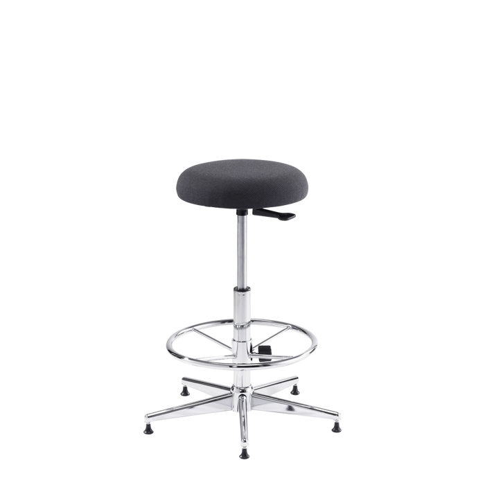 Kolberg 3112-F1.R38-8033 Timpani/percussion stool with foot rest, black