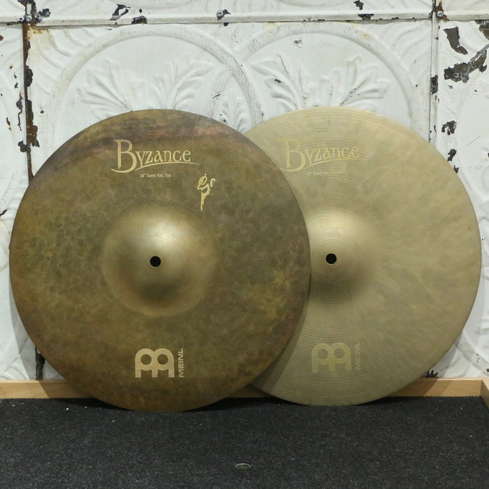 Used Meinl Byzance Vintage Sand Hi-Hat Cymbals 14in (864/1508g)