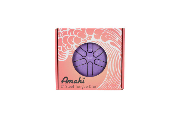 Amahi 3po STEEL TONGUE DRUM, PURPLE