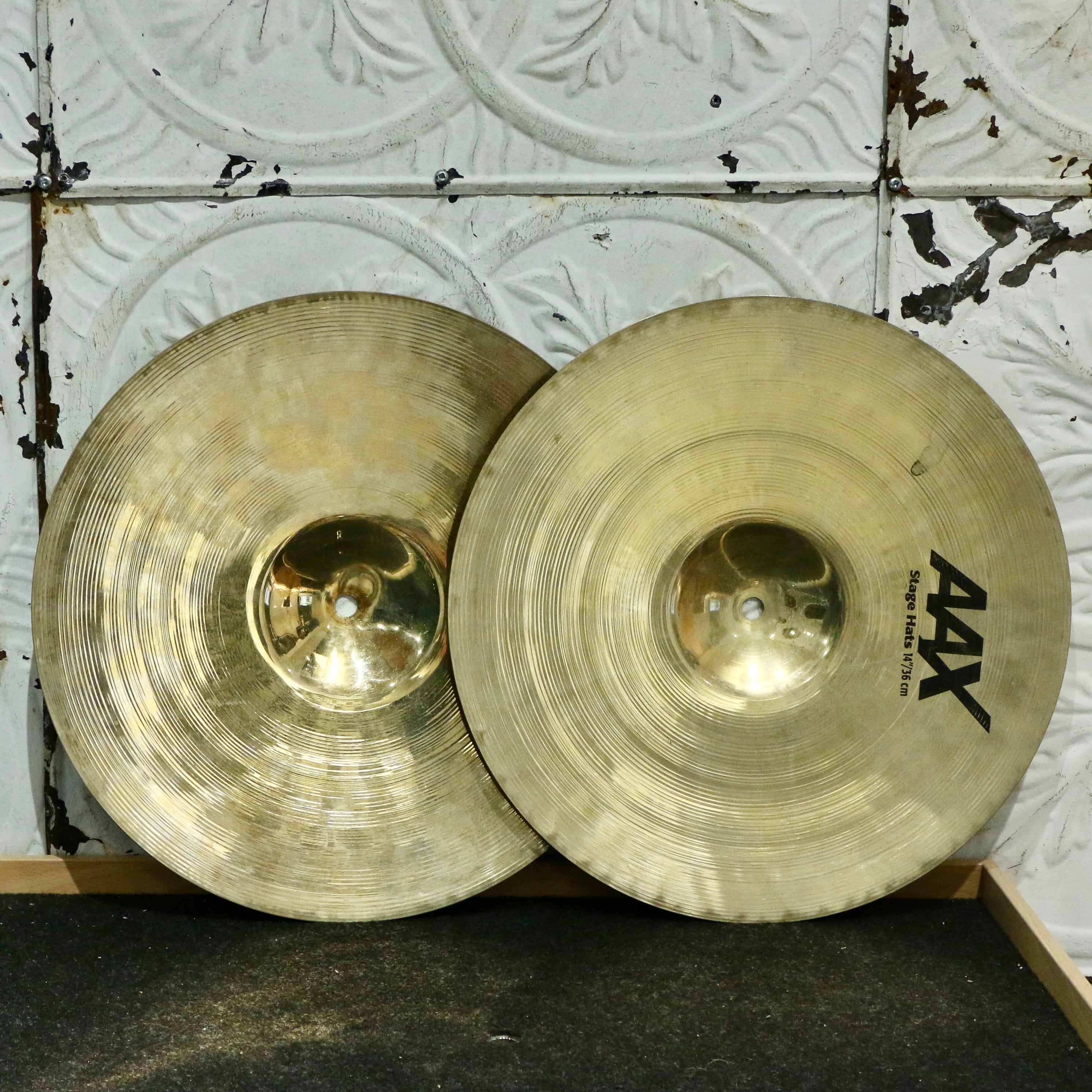その他 ayamax Used Sabian AAX Stage Hi-Hats Cymbals 14in (1134/1474g) — Timpano