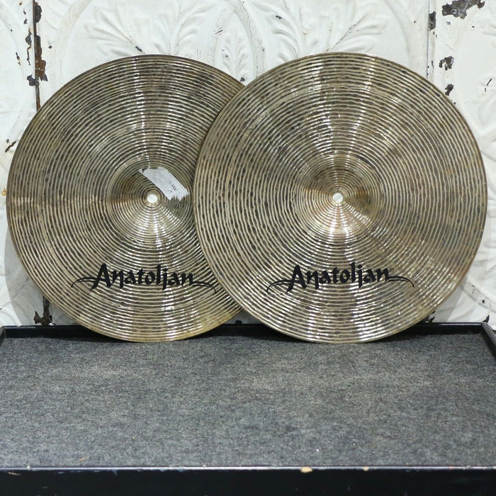 Cymbales hi-hat usagée Anatolian Dry Series 14po (934/1102g)