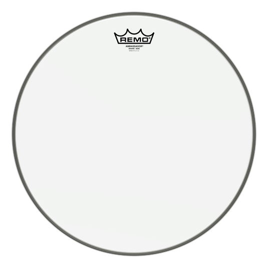 Remo Ambassador Hazy Snare Side