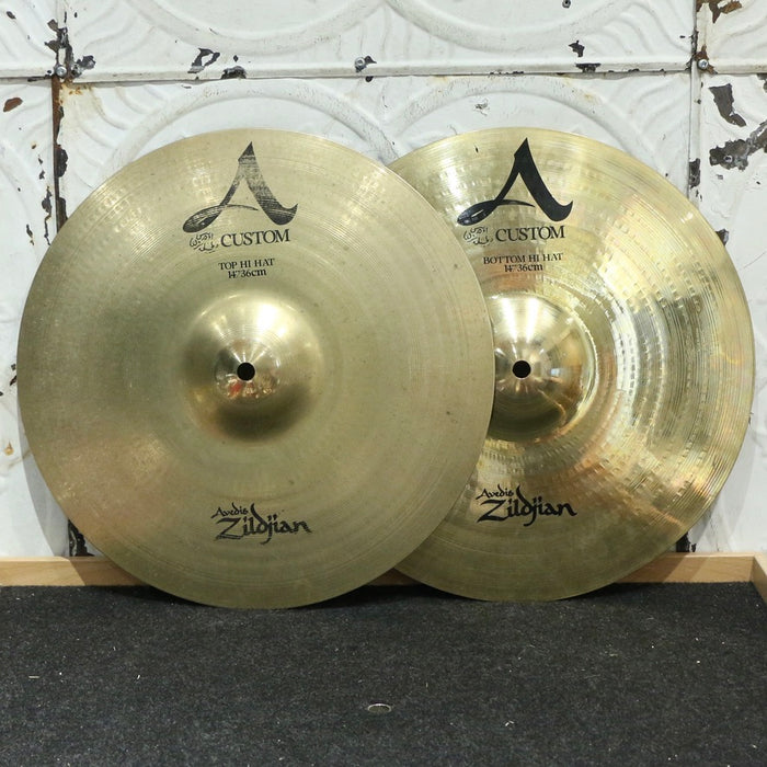 Used Zildjian A Custom Hi-Hat Cymbals 14in (968/1176g)