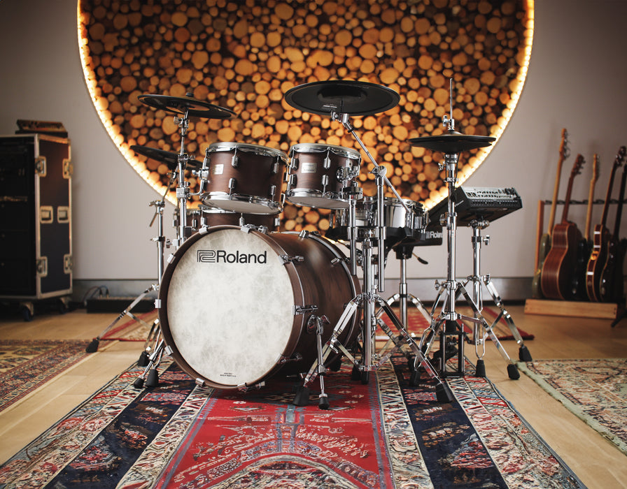 Roland Flagship VDRUMS Acoustic Design with V71 module SATIN WALNUT