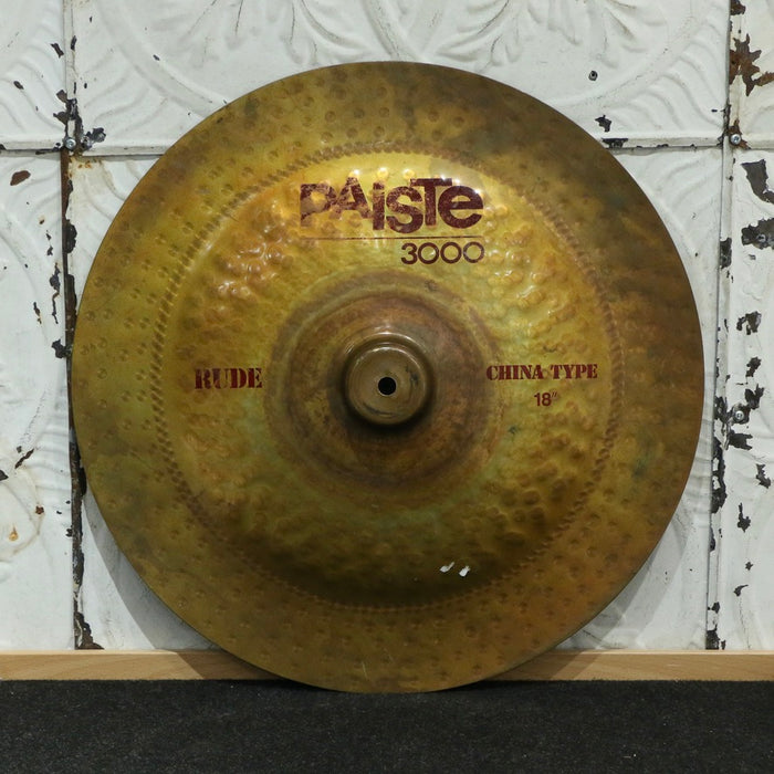 Used Paiste 3000 Rude China Cymbal 18in (1365g) - Timpano-percussion