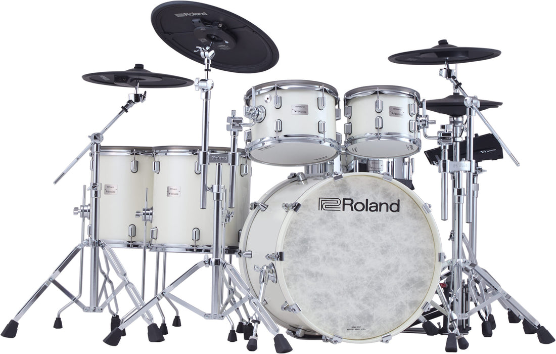Roland Flagship VDRUMS Acoustic Design with V71 module PEARL WHITE