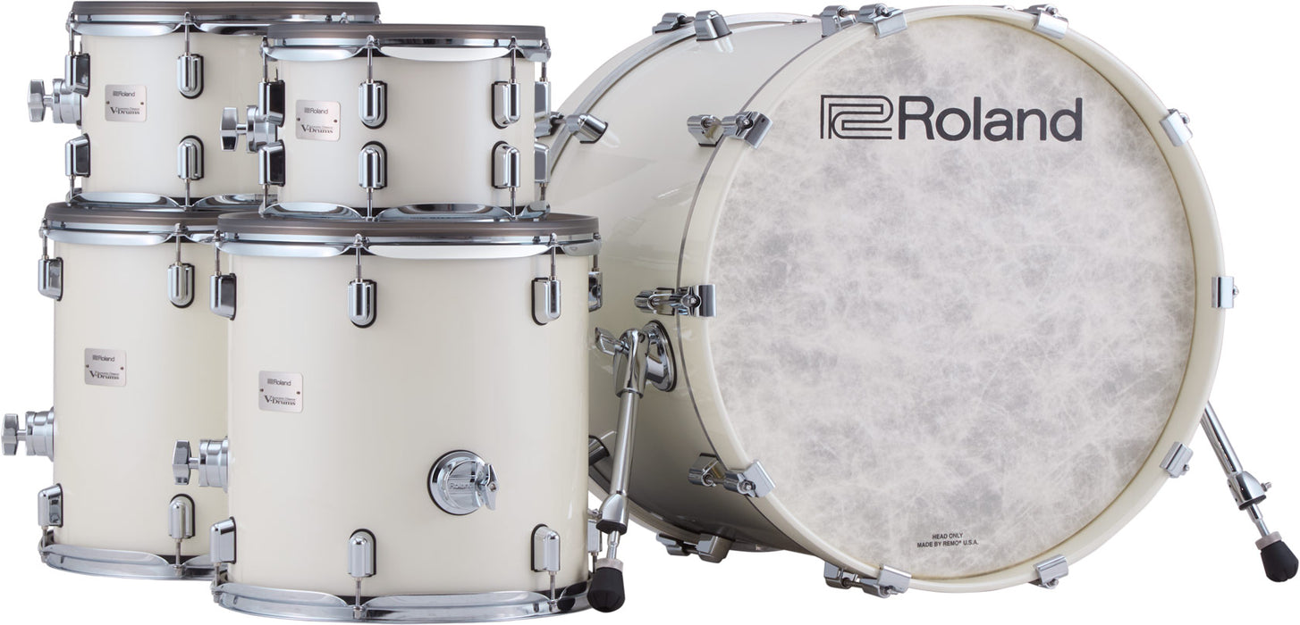 Roland Flagship VDRUMS Acoustic Design with V71 module PEARL WHITE