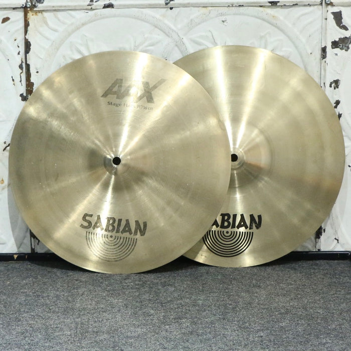 Used Sabian AAX Stage Hi-Hat Cymbals 14in (1012/1404g)