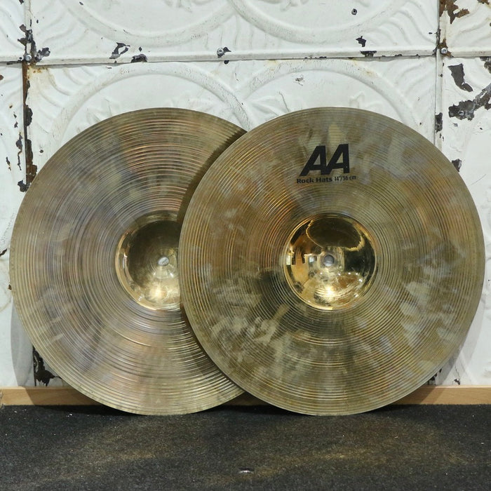 Cymbales hi-hat usagées Sabian AA Rock Brilliant 14po (1230/1486g)