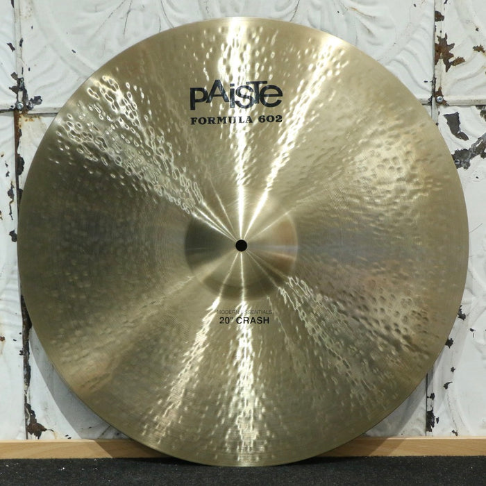 Cymbale crash usagée Paiste Formula 602 Modern Essentials 20po (1977g)