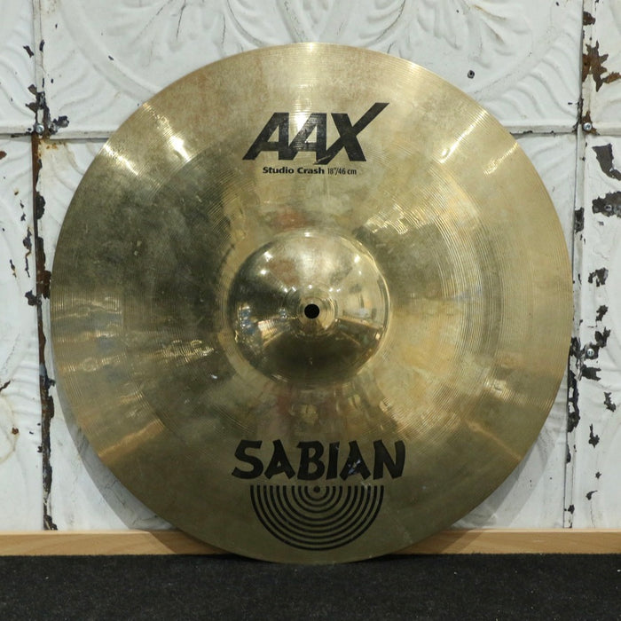 Cymbale crash usagée Sabian AAX Studio 18po (1326g)