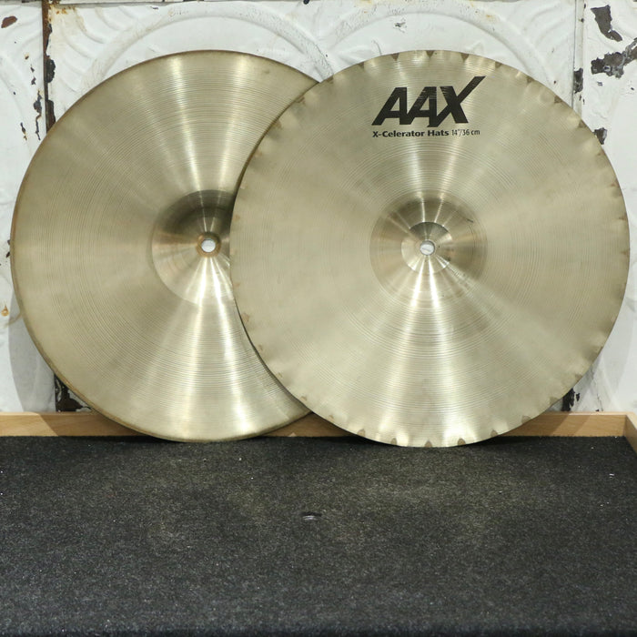 Used Sabian AAX X-Celerator Hi-Hat Cymbals 14in (1062/1450g)
