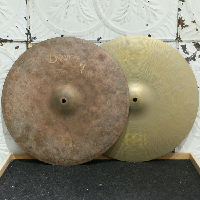 Used Meinl Byzance Vintage Sand Hi-hat Cymbals 16in (1036/1722g)