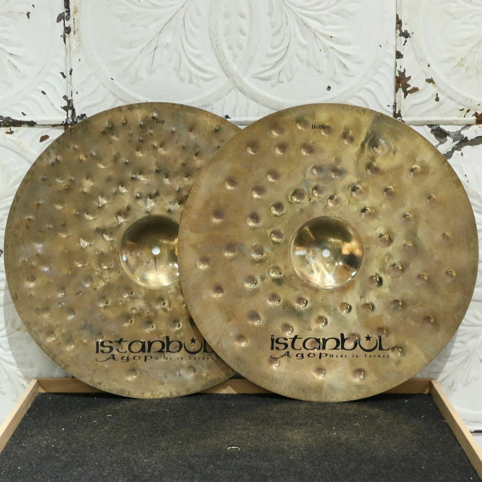 Cymbales hi-hat usagées Istanbul Agop Xist Dry Dark Brilliant 17po (1131/1518g)