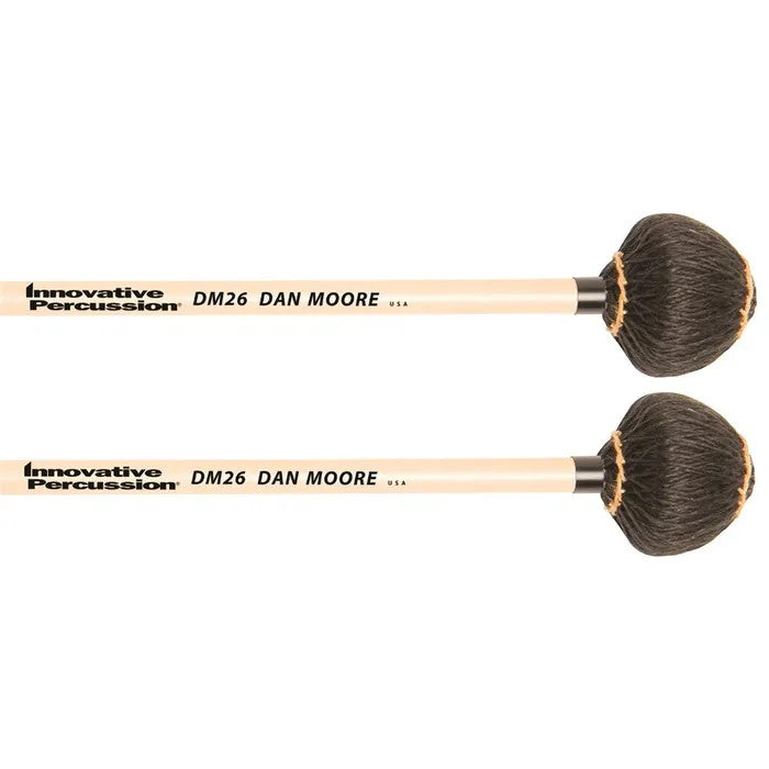 Innovative Percussion Dan Moore Medium Hard Vibraphone Mallets - Rattan