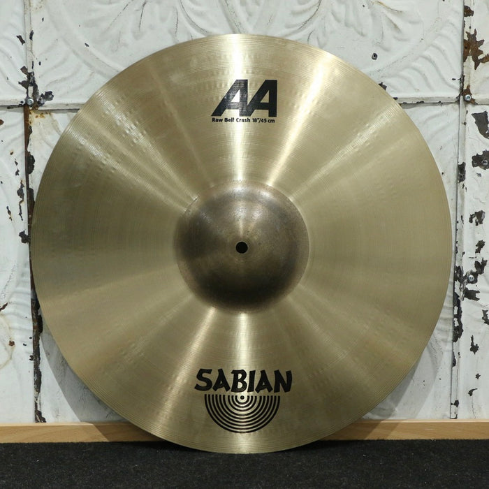 Cymbale crash usagée Sabian AA Raw Bell 18po (1400g)
