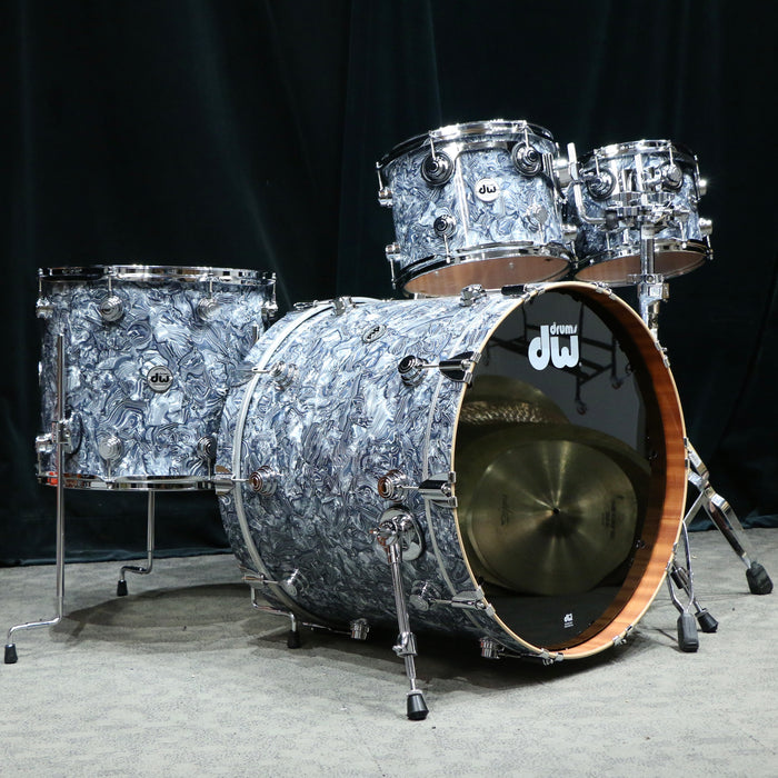 DW Collector's Maple/Mahogany Drum Kit 22-10-12-16in - Grey Swirl
