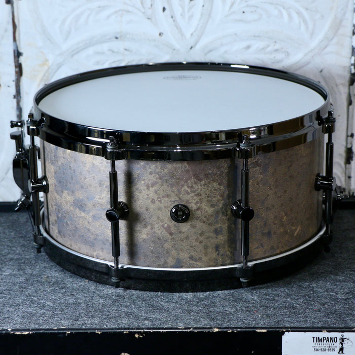 Canopus Solid Patina Brass Snare Drum 14X6.5in