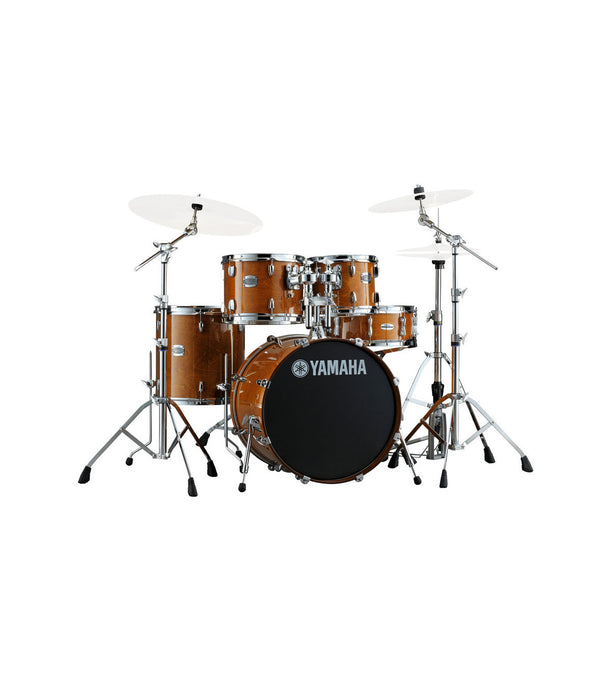 Yamaha STAGE CUSTOM 5PC 10 12 14ft SD 20TH 14 HONEY AMBER w/ HW680W