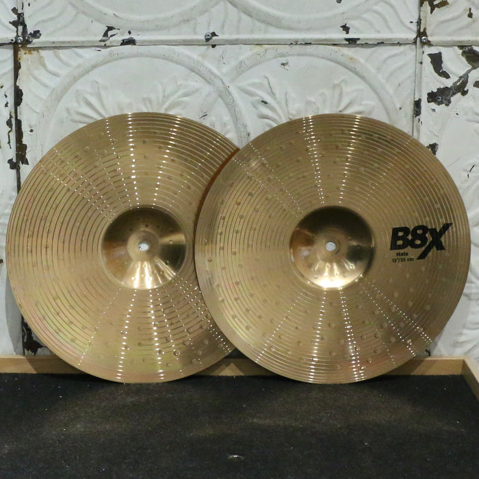 Cymbales hi-hats usagées Sabian B8X 13po