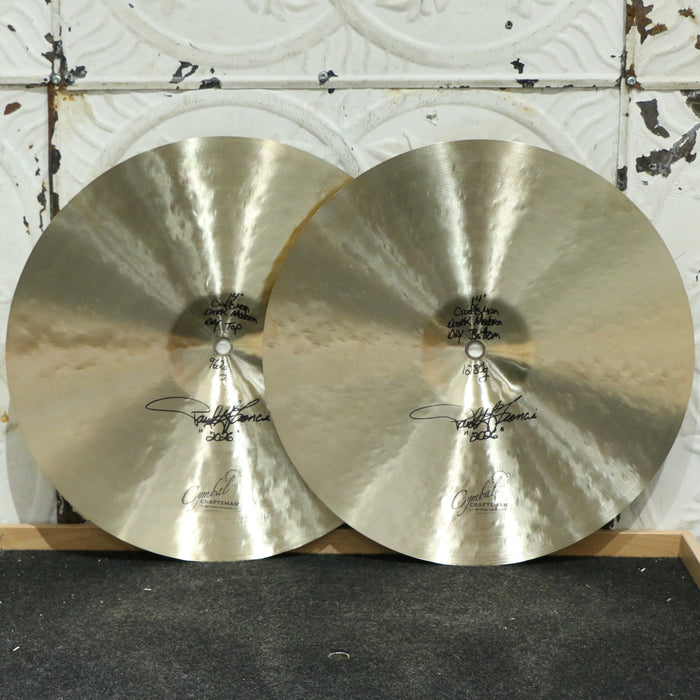 Cymbales hi-hat Cymbal Craftsman Dark Modern Dry 14po (962/1280g)