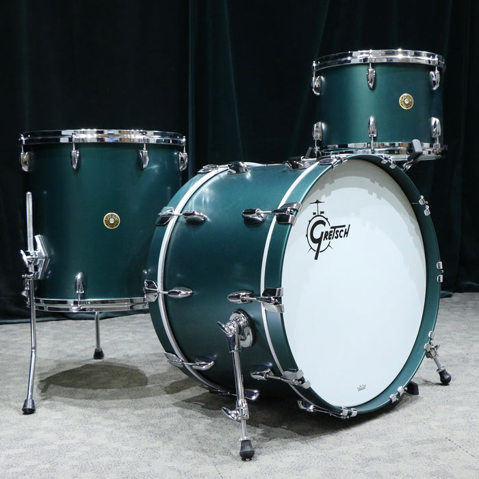 Batterie Gretsch USA Custom 22-13-16po - Satin Cadillac Green