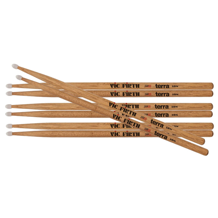 Vic Firth American Classic Terra Series 4pr 5BN Value Pack