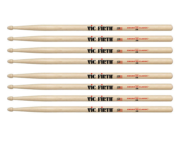 Baguettes Vic Firth 5B - 4 paires pour le prix de 3